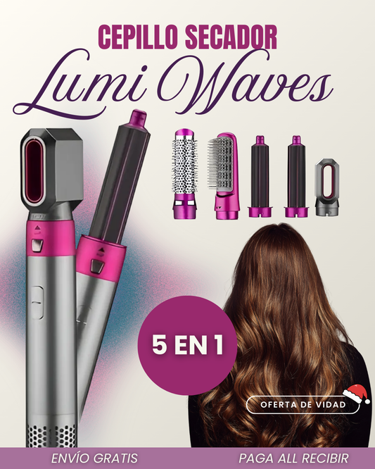 Lumi Waves®  Cepillo secador 5 en 1 - El peinado perfecto para diciembre 🎄