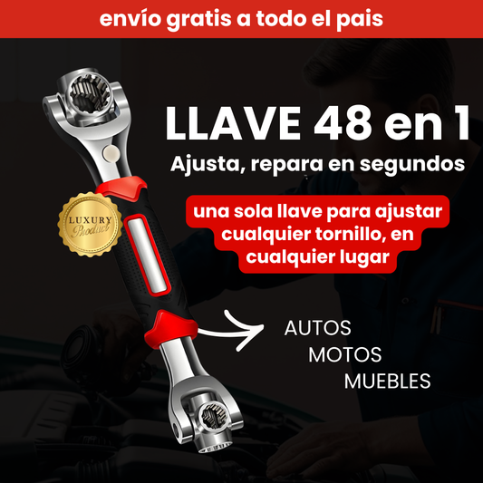Llave maestra™ – La única llave que reemplaza 30 herramientas 🪛